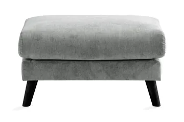 Trend Lyx Fotpall - Grå/Svart - Products - Möbler - Fåtölj & stolar - Pall & puff - Fotpallar