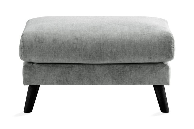 Trend Lyx Fotpall - Grå/Svart - Products - Möbler - Fåtölj & stolar - Pall & puff - Fotpallar