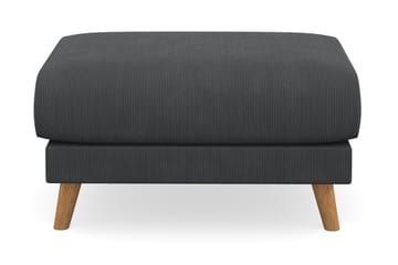 Trend Lyx Fotpall - Mörkgrå/Ek - Products - Möbler - Fåtölj & stolar - Pall & puff - Fotpallar