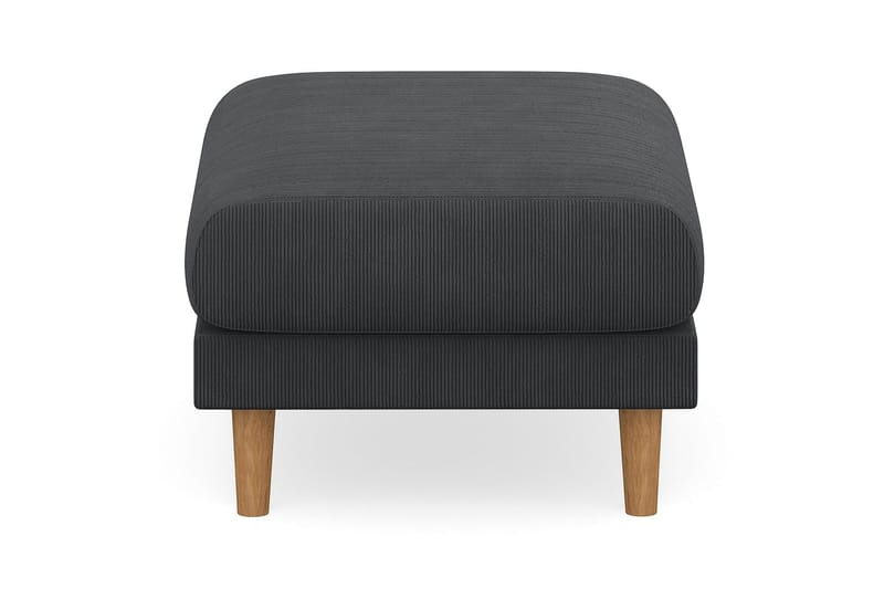 Trend Lyx Fotpall - Mörkgrå/Ek - Products - Möbler - Fåtölj & stolar - Pall & puff - Fotpallar