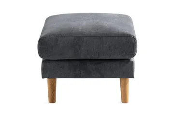 Trend Lyx Fotpall - Mörkgrå/Ek - Products - Möbler - Fåtölj & stolar - Pall & puff - Fotpallar