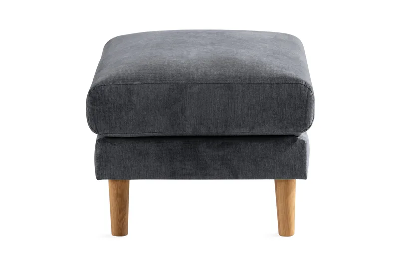 Trend Lyx Fotpall - Mörkgrå/Ek - Products - Möbler - Fåtölj & stolar - Pall & puff - Fotpallar