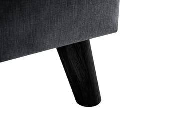Trend Lyx Fotpall - Mörkgrå/Svart - Products - Möbler - Fåtölj & stolar - Pall & puff - Fotpallar