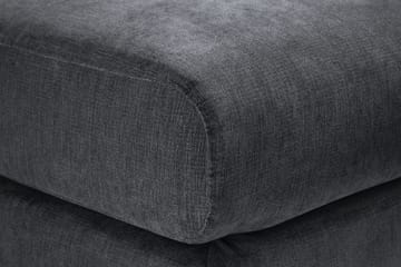Trend Lyx Fotpall - Mörkgrå/Svart - Products - Möbler - Fåtölj & stolar - Pall & puff - Fotpallar