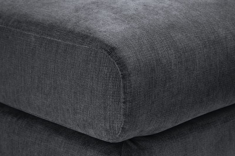 Trend Lyx Fotpall - Mörkgrå/Svart - Products - Möbler - Fåtölj & stolar - Pall & puff - Fotpallar