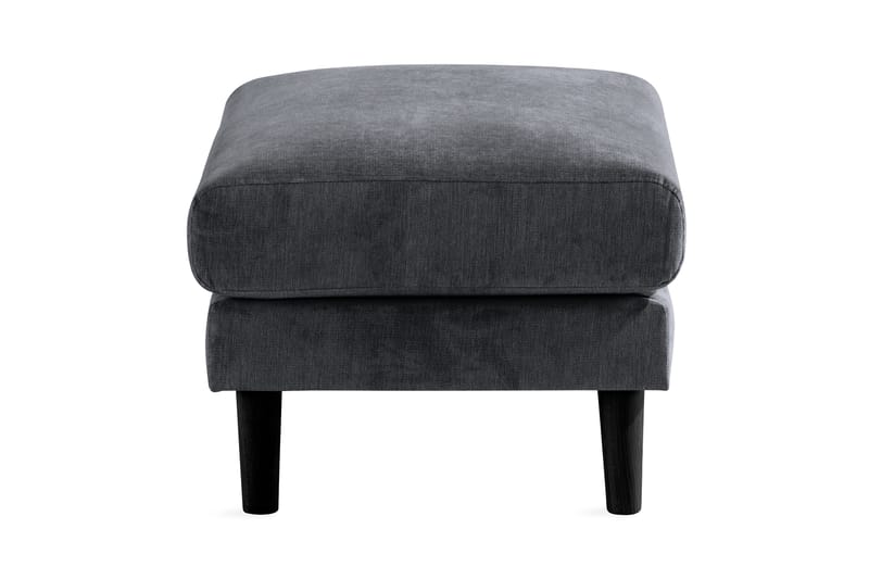 Trend Lyx Fotpall - Mörkgrå/Svart - Products - Möbler - Fåtölj & stolar - Pall & puff - Fotpallar