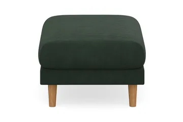Trend Lyx Fotpall - Mörkgrön/Ek - Products - Möbler - Fåtölj & stolar - Pall & puff - Fotpallar
