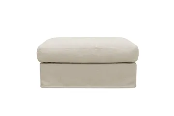 Valencia Fotpall med avtagbar och tvättbar klädsel - Beige - Products - Möbler - Fåtölj & stolar - Pall & puff - Fotpallar