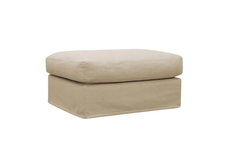Valencia Fotpall med avtagbar och tvättbar klädsel - Beige - Products - Möbler - Fåtölj & stolar - Pall & puff - Fotpallar