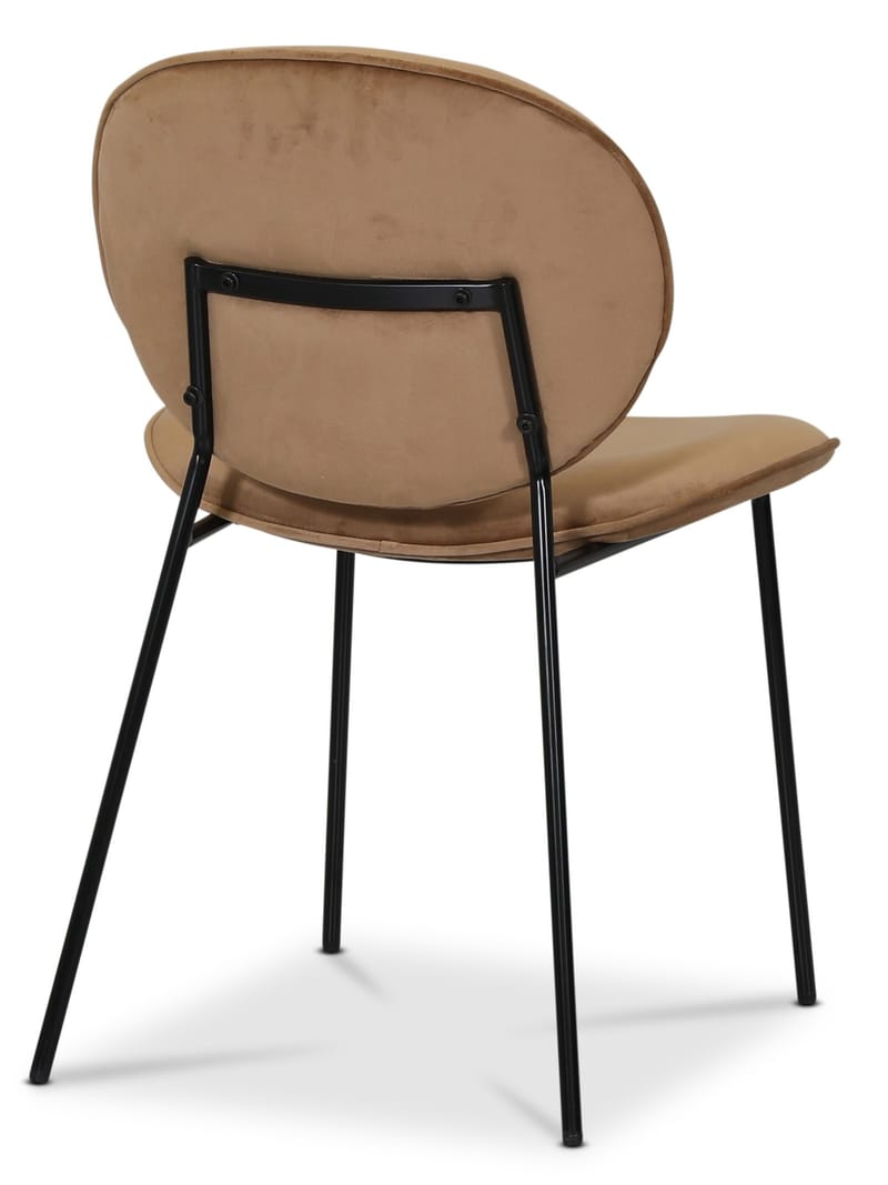 Palle stol i sammet - Brun - Brun - Products - Möbler - Fåtölj & stolar - Matstol & köksstol