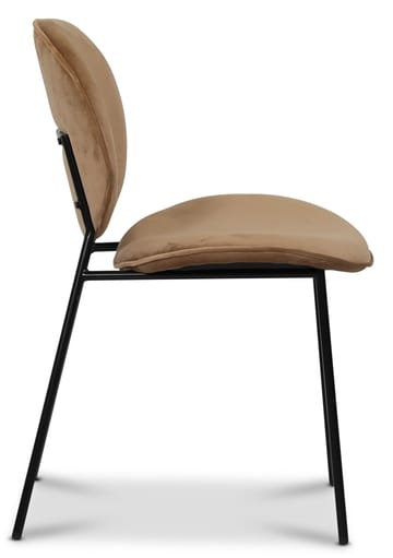 Palle stol i sammet - Brun - Brun - Products - Möbler - Fåtölj & stolar - Matstol & köksstol