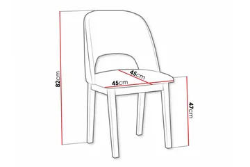 Patrickswell Matstol - Vit - Products - Möbler - Fåtölj & stolar - Matstol & köksstol