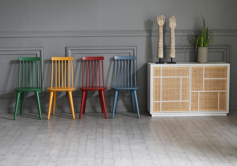 Pinnstol gul RAL1032 - Gul (RAL1032) - Products - Möbler - Fåtölj & stolar - Matstol & köksstol