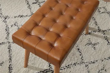 Rimantas Sittpall - Brun - Products - Möbler - Fåtölj & stolar - Pall & puff