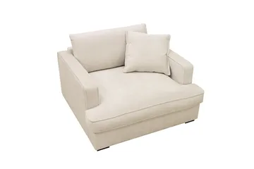 Rossita lyx Extra djup Fåtölj - Beige Chenille - Products - Möbler - Fåtölj & stolar - Fåtölj