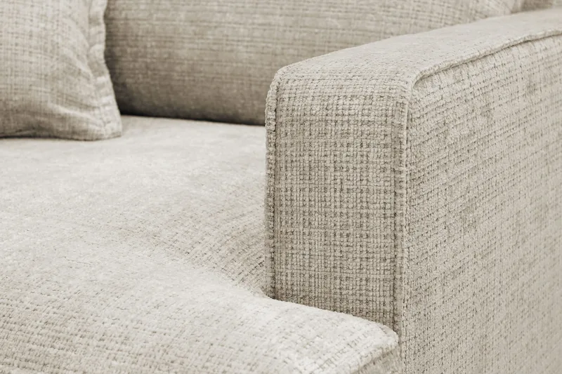 Rossita lyx Extra djup Fåtölj - Beige Chenille - Products - Möbler - Fåtölj & stolar - Fåtölj