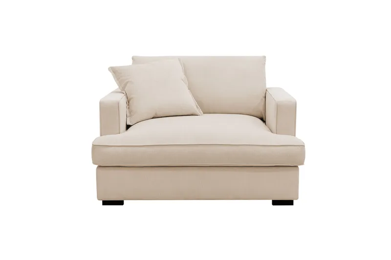 Rossita lyx Extra djup Fåtölj - Beige Manchester - Products - Möbler - Fåtölj & stolar - Fåtölj