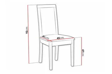 Rowden Matstol - Svart - Products - Möbler - Fåtölj & stolar - Matstol & köksstol
