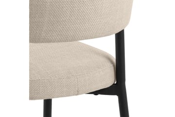 Sawako Matstol - Beige/Svart - Products - Möbler - Fåtölj & stolar - Matstol & köksstol