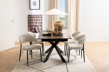 Sawako Matstol - Beige/Svart - Products - Möbler - Fåtölj & stolar - Matstol & köksstol