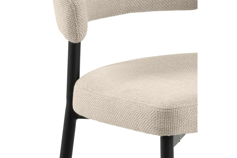 Sawako Matstol - Beige/Svart - Products - Möbler - Fåtölj & stolar - Matstol & köksstol