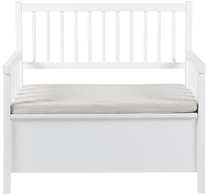 Köksbänk med förvaring - vit/beige - Products - Möbler - Fåtölj & stolar - Sittbänk - Bänk med ryggstöd