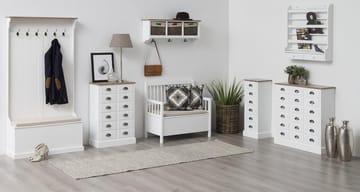 Köksbänk med förvaring - vit/beige - Products - Möbler - Fåtölj & stolar - Sittbänk - Bänk med ryggstöd