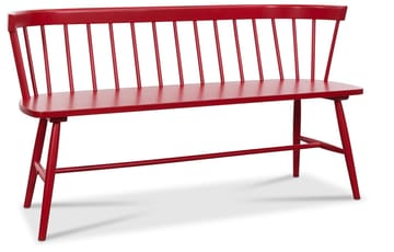 Pinnsoffa röd klassisk design - Sandhamn - Röd - Products - Möbler - Fåtölj & stolar - Sittbänk - Bänk med ryggstöd