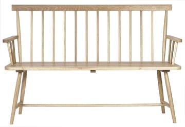 Pinnsoffa whitewash - Vitpigmenterad ek - Products - Möbler - Fåtölj & stolar - Sittbänk - Bänk med ryggstöd