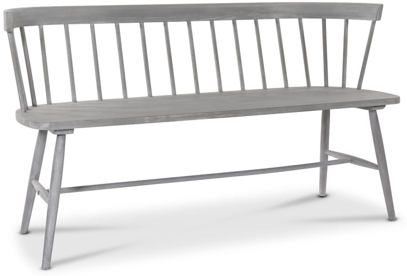 Sandhamn pinnsoffa - Grå - Grå - Products - Möbler - Fåtölj & stolar - Sittbänk - Bänk med ryggstöd