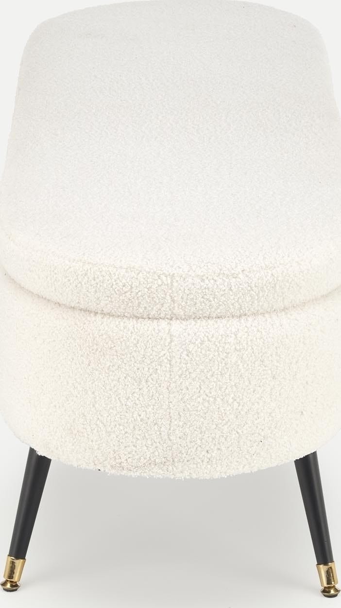 Sittbänk med förvaring offwhite 120 cm bred - Offwhite/svart - Products - Möbler - Fåtölj & stolar - Sittbänk