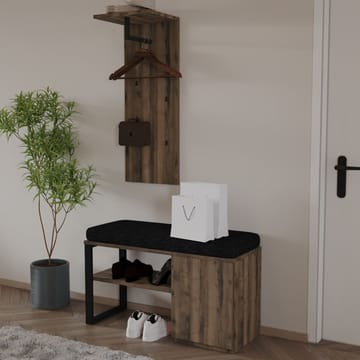 Uniqo Hallställsset 35x90x35 cm - Antik valnöt - Products - Möbler - Fåtölj & stolar - Sittbänk