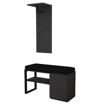 Uniqo Hallställsset 35x90x35 cm - Antracit - Products - Möbler - Fåtölj & stolar - Sittbänk