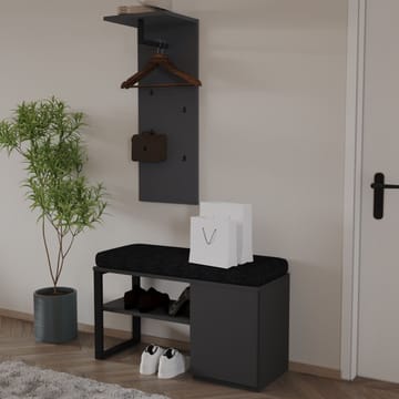 Uniqo Hallställsset 35x90x35 cm - Antracit - Products - Möbler - Fåtölj & stolar - Sittbänk