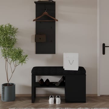 Uniqo Hallställsset 35x90x35 cm - Svart - Products - Möbler - Fåtölj & stolar - Sittbänk