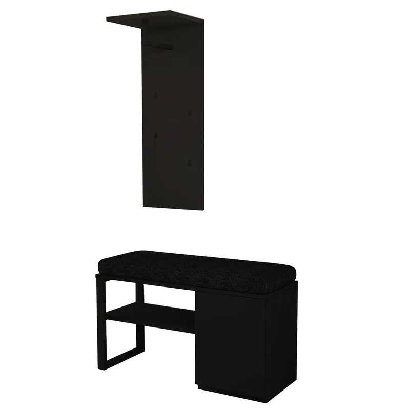 Uniqo Hallställsset 35x90x35 cm, Svart