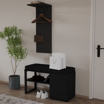 Uniqo Hallställsset 35x90x35 cm - Svart - Products - Möbler - Fåtölj & stolar - Sittbänk