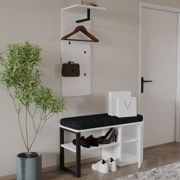 Uniqo Hallställsset 35x90x35 cm - Vit - Products - Möbler - Fåtölj & stolar - Sittbänk