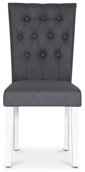 Stol Crocket i Tyg med Ben - grå/vit - Products - Möbler - Fåtölj & stolar - Matstol & köksstol