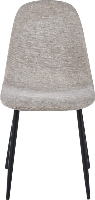 Stol i beige tyg med svarta ben - Carisma - beigegrå - Products - Möbler - Fåtölj & stolar - Matstol & köksstol