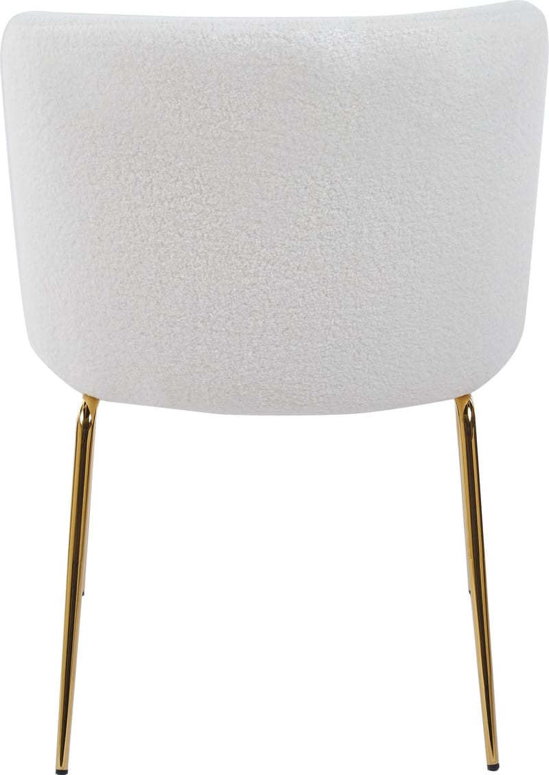 Stol i bouclè med ben i mässing - Cream/mässing - Products - Möbler - Fåtölj & stolar - Matstol & köksstol