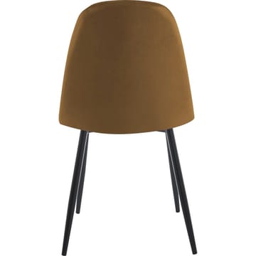 Stol i brun sammet svarta ben - Brun sammet, svarta metallben - Products - Möbler - Fåtölj & stolar - Matstol & köksstol