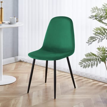 Stol i grön sammet - Carisma - mörkgrön - Products - Möbler - Fåtölj & stolar - Matstol & köksstol