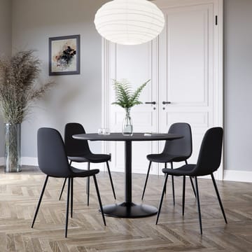Stol i svart sammet - Carisma - svart - Products - Möbler - Fåtölj & stolar - Matstol & köksstol