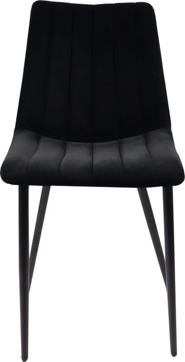 Stol i svart sammet - Kayla - Svart - Products - Möbler - Fåtölj & stolar - Matstol & köksstol