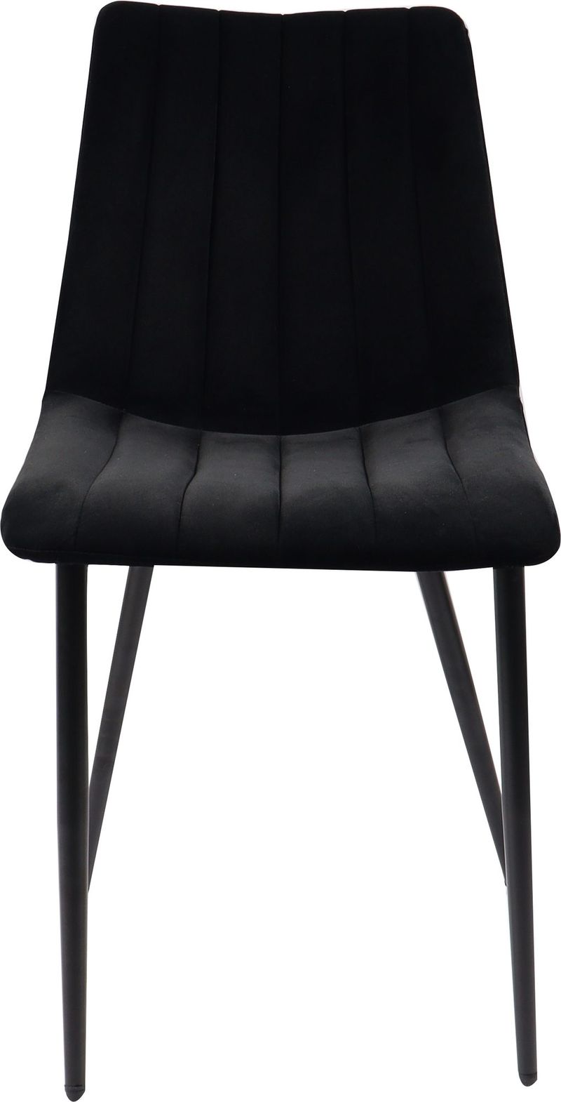 Stol i svart sammet - Kayla, Svart