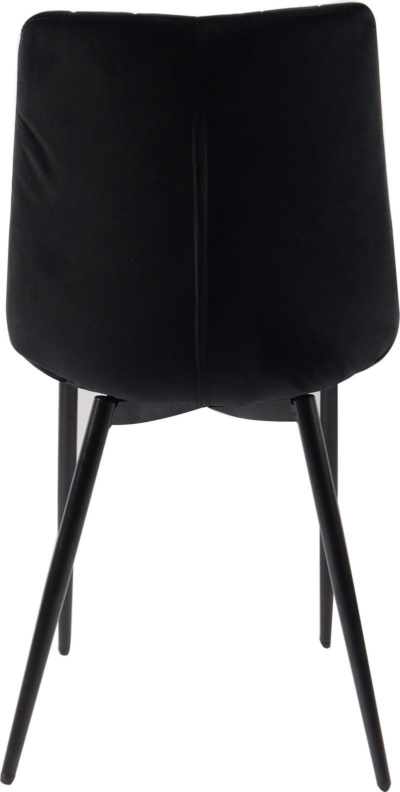 Stol i svart sammet - Kayla - Svart - Products - Möbler - Fåtölj & stolar - Matstol & köksstol