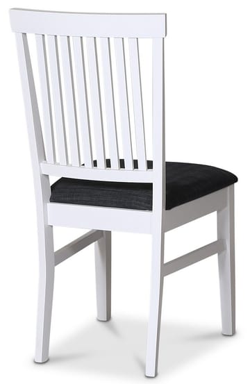 Stol med grå tygsits - Fårö - Vitlack och sits i grått tyg - Products - Möbler - Fåtölj & stolar - Matstol & köksstol