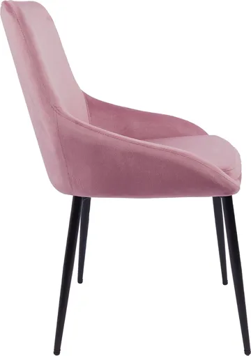 Theo stol i rosa sammet - ljusrosa - Products - Möbler - Fåtölj & stolar - Matstol & köksstol