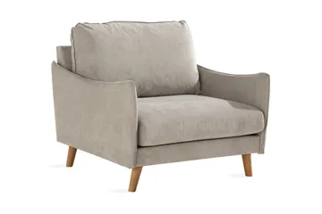 Trend Lyx Fåtölj - Beige/Ek - Products - Möbler - Fåtölj & stolar - Fåtölj